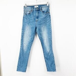 Pistola Cara High Rise Skinny Jeans in Zuma Raw Hem